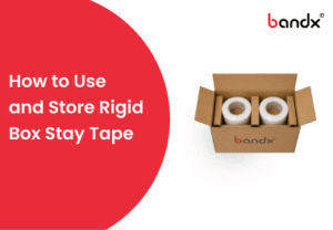 How to Use and Store Rigid Box Stay Tape