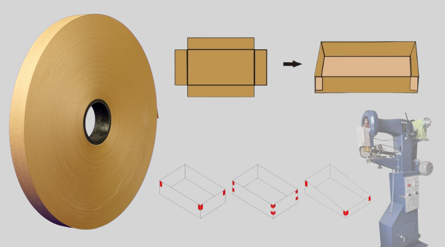 Rigid box corner tape - Kraft paper box corner tape